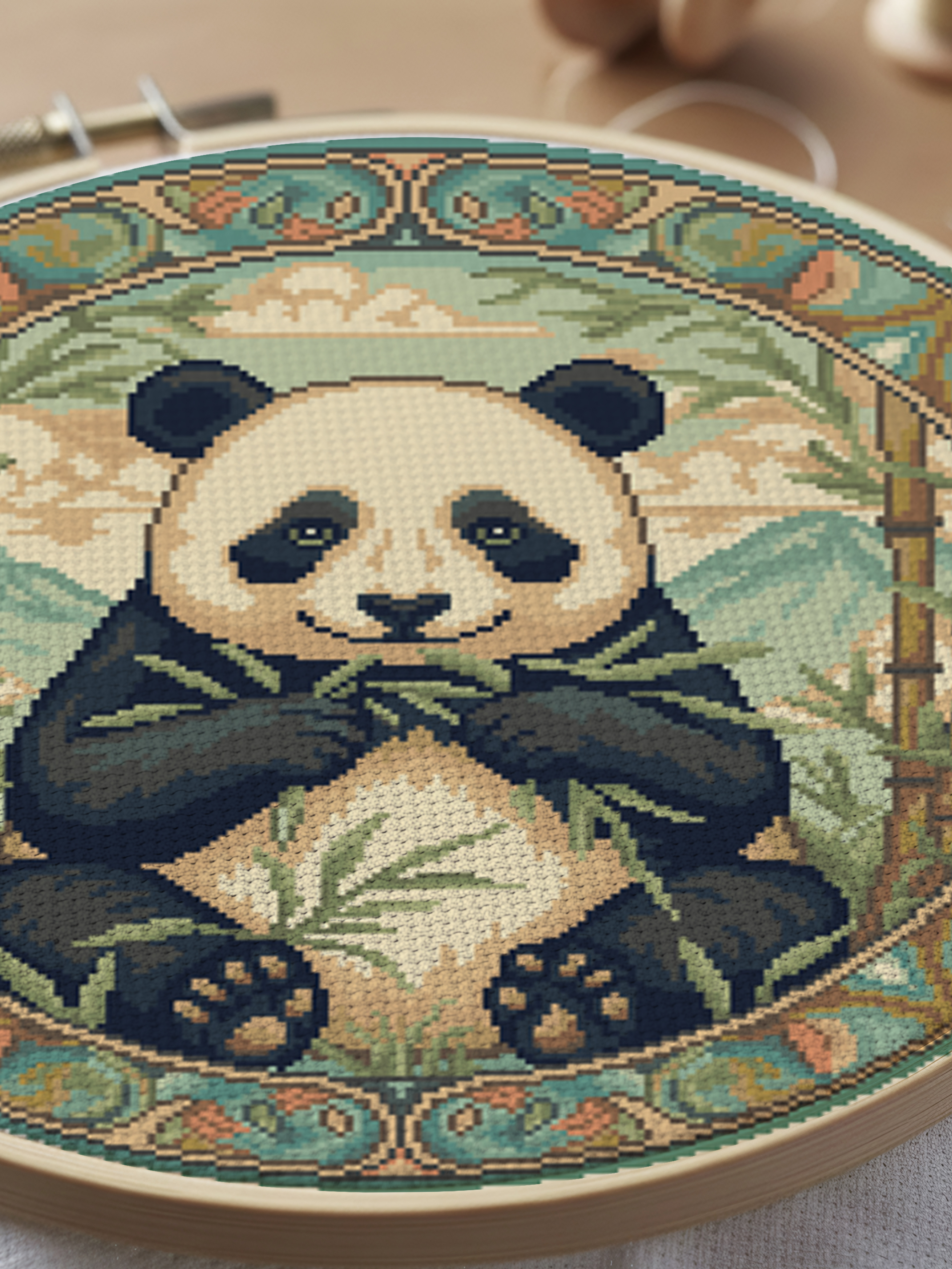 Panda with Bamboo